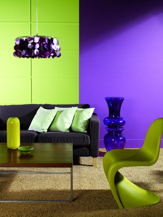 purple and green living room ideas