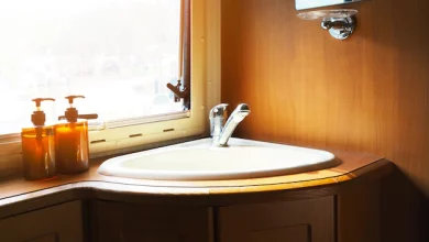 corner wash basin designs for dining room